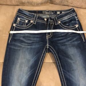 NWOT MISS ME Blingy Bootcut Blue Jeans